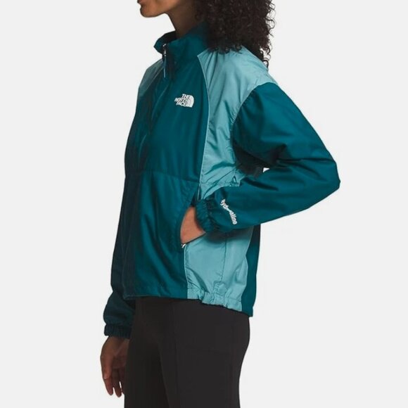 The North Face Women's Hydrenaline Pullover Rain Jacket in Blue Reef Waters - Picture 3 of 3